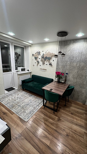 Деревянный стол Лота Лофт 140х80 черный матовый / бетон светлый фото покупателя 754