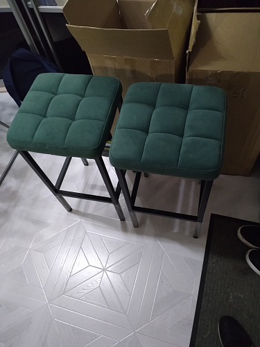 Барный стул Лофт линкольн белый / белый матовый фото покупателя 39