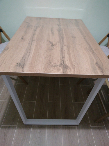 Стол Лота Лофт 120 32 мм бетон / черный матовый фото покупателя 158