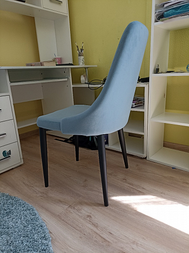 Стул на металлокаркасе Kora black / gray фото покупателя 87