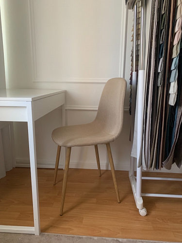 Стул на металлокаркасе Lilu 05 gray / white фото покупателя 74