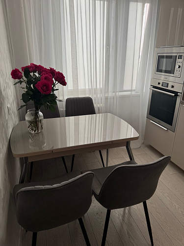 Стул на металлокаркасе Седа К латте / черный фото покупателя 349