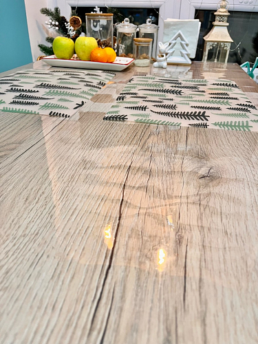 Деревянный стол Барон О 160 х 90 белая пленка шагрень / черный фото покупателя 73