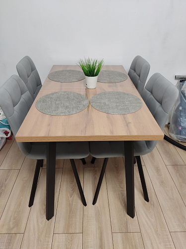 Стул на металлокаркасе Чилли К кирпичный / черный фото покупателя 555