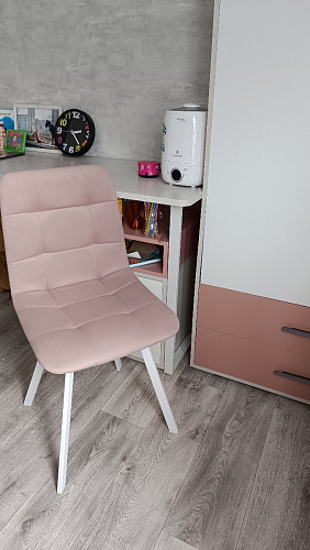 Стул на металлокаркасе Чилли К кирпичный / черный фото покупателя 663