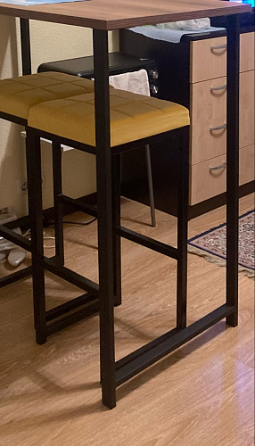 Барная стойка Дилан Лофт 120х40х90 бетон светлый фото покупателя 32