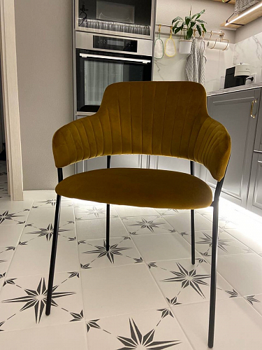 Стул на металлокаркасе Инклес дымчатый / черный глянец фото покупателя 18