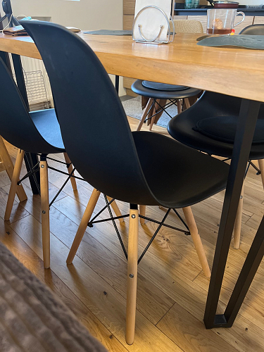 Пластиковый стул Eames PC-015 серо-голубой / дерево фото покупателя 10