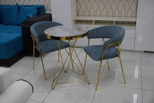 Стол Milena white / gold из шоурума 4