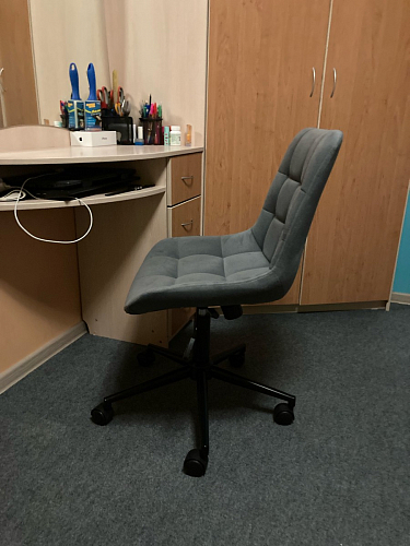 Компьютерное кресло Честер экокожа бежевая / белый фото покупателя 7