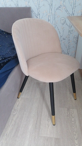 Стул на металлокаркасе Gabi gray / black фото покупателя 58