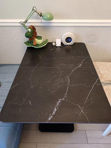 Стол на тумбе Бугун белый / золото фото покупателя 55