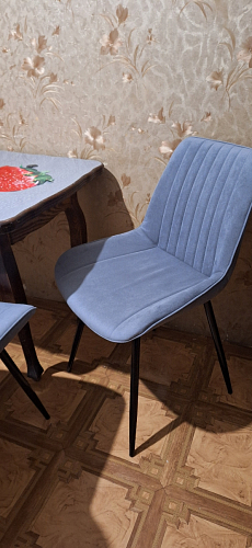 Стул на металлокаркасе Седа К кирпичный / черный фото покупателя 116