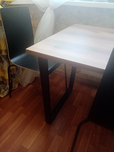 Деревянный стол Лота Лофт 120х75 белый матовый / дуб крафт золотой фото покупателя 986