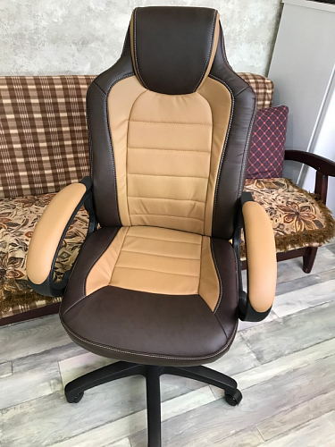 Компьютерное кресло Kadis коричневое / бежевое фото покупателя 25