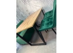 Стол Лота Лофт 140 25 мм черный матовый / бетон фото покупателя 836