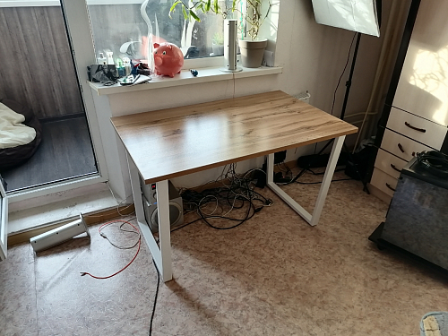 Стол раскладной Лота Лофт 120 25 мм юта / черный матовый фото покупателя 49