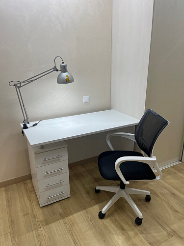 Компьютерный стол КСТ-106.1 Белый фото покупателя 1