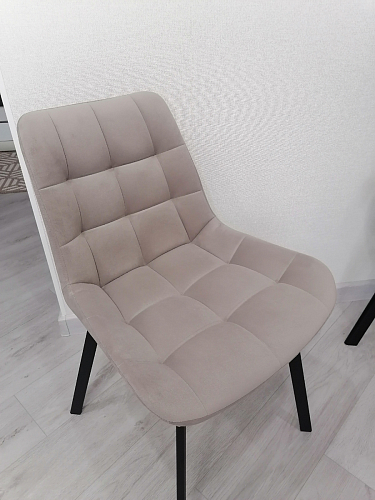 Комплект стульев Стронг 4 шт темно-серый / черный фото покупателя 8