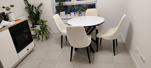 Стул на металлокаркасе Kora gray / black фото покупателя 300