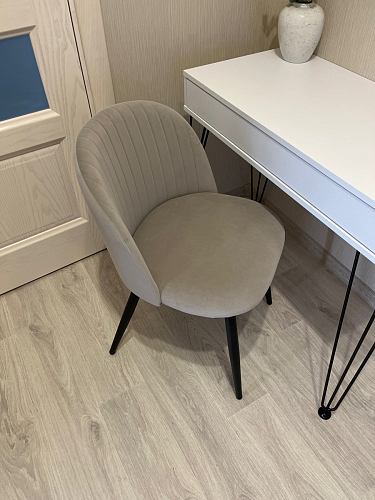 Стул на металлокаркасе Gabi gray / black фото покупателя 319