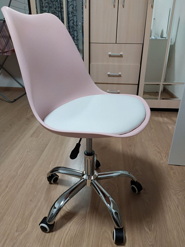 Компьютерное кресло Kolin с подушкой clear / white фото покупателя 528