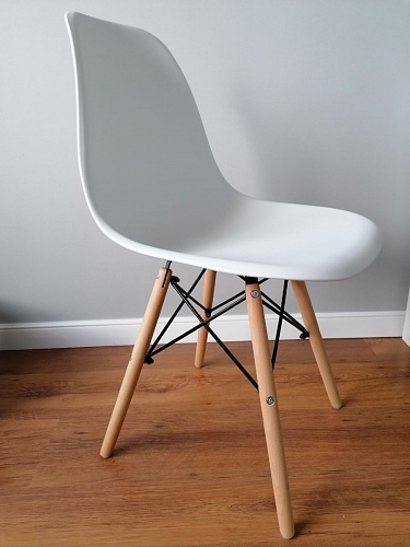 Пластиковый стул Eames PC-015 серо-голубой / дерево фото покупателя 13