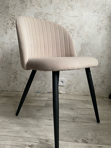 Стул на металлокаркасе Gabi 1 light blue / black / gold фото покупателя 290