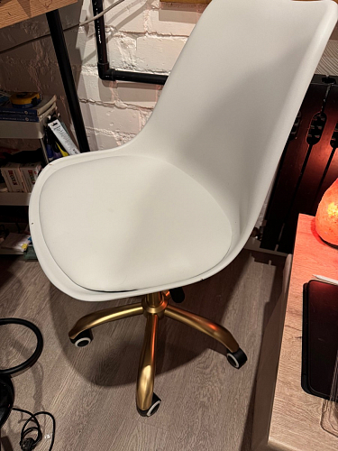 Компьютерное кресло Kolin с подушкой clear / white фото покупателя 375