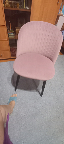 Стул на металлокаркасе Gabi latte / gold / black фото покупателя 434