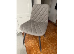 Стул на металлокаркасе Баодин К крутящийся фиолетовый teddy 944 / черный фото покупателя 11