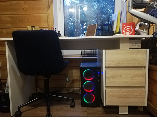 Компьютерное кресло Честер голубой (velutto 47 ) / черный фото покупателя 47