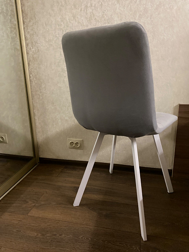 Стул на металлокаркасе Чилли К кирпичный / черный фото покупателя 654