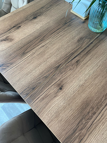 Стол Тринити Лофт 120 32 мм дуб галифакс табако / черный матовый фото покупателя 103