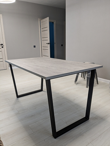 Деревянный стол Лота Лофт 120х75 белый матовый / дуб крафт золотой фото покупателя 869