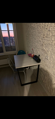 Стол раскладной Лота Лофт 120 25 мм юта / черный матовый фото покупателя 336