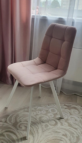 Стул на металлокаркасе Чилли зеленый / белый каркас фото покупателя 680