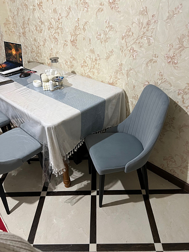 Стул на металлокаркасе Kora beige / black фото покупателя 374