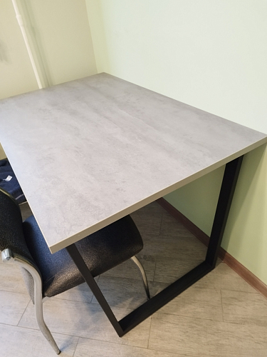 Деревянный стол Лота Лофт 140х80 черный матовый / бетон светлый фото покупателя 961