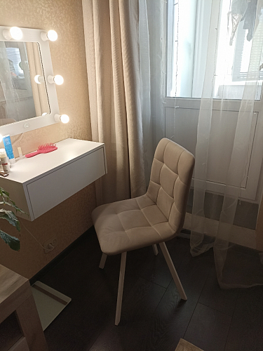 Стул на металлокаркасе Чилли К черный / зеленый фото покупателя 85