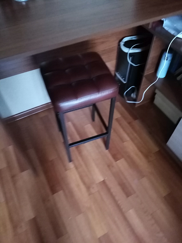 Барный стул Лофт микровелюр катания блэк / черный матовый фото покупателя 285