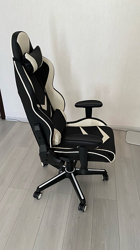 Компьютерное кресло Racer черное / голубое фото покупателя 26