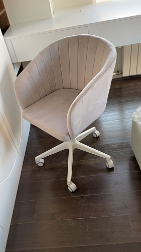 Компьютерное кресло Тибо светло-коричневый / белый фото покупателя 133