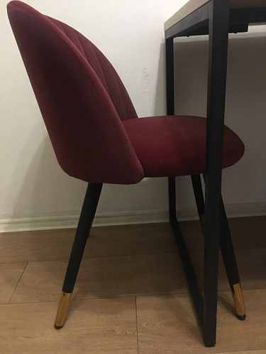 Стул на металлокаркасе Gabi 1 line light blue / black фото покупателя 177