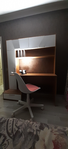 Письменный стол Лайт 03.243 дуб золотой (craft) / белый премиум фото покупателя 108