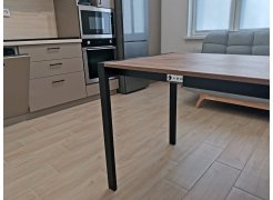 Стол Центавр 120(160)х70х75 файерстоун / черный матовый фото покупателя 20