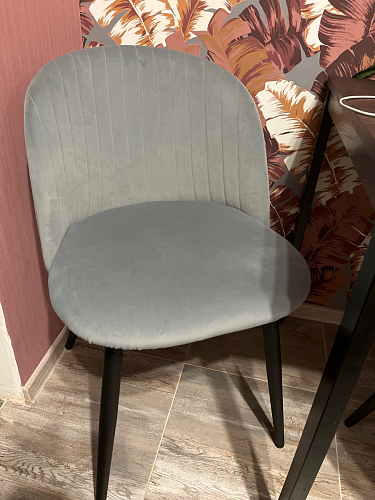 Стул на металлокаркасе Gabi 1 light purple / black фото покупателя 322