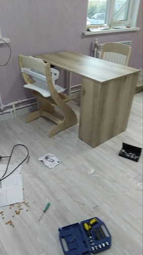 Письменный стол Битти Лофт 116х60х75 креатель / черный матовый фото покупателя 8