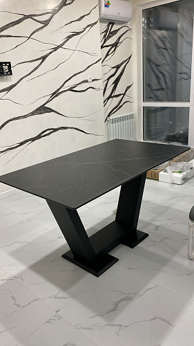 Стол на тумбе Иматра белый / дуб монтана фото покупателя 1