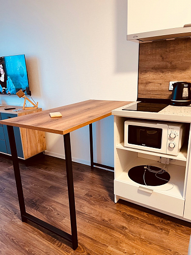 Барная стойка Дилан Лофт 120х60х110 бетон фото покупателя 179